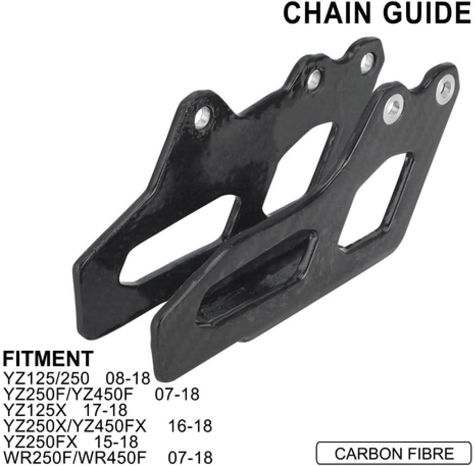 Carbon Fiber Dirt Bike Chain Guide Guards for YZ250 YZ125 08-23 YZ250F YZ450F 07-23 YZ125X 17-23 WR250F WR450F 07-23 YZ250X YZ250FX YZ450FX 16-23