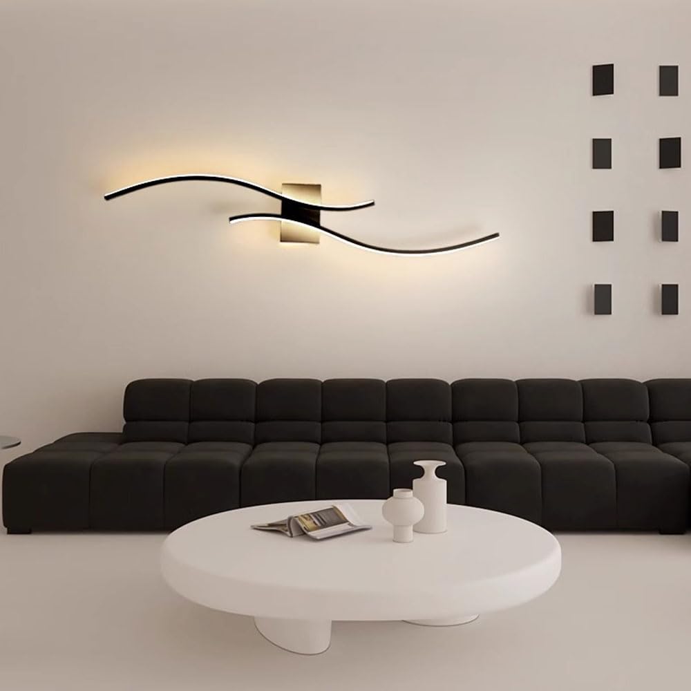 Nowoczesne lampy ścienne LED do łazienki, ściemniane liniowe oprawy oświetleniowe do salonu, oświetlenia wewnętrznego do sypialni, salonu, korytarza, schodów