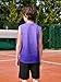 Boys Gradient Athletic Tank Tops Kids Dry Fit Sleeveless Crewneck Workout Shirts 5-14 Years Purple