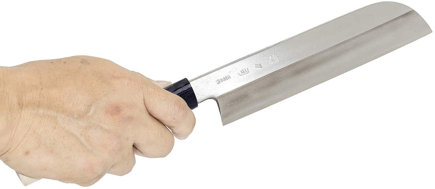 Amazon｜堺刀司 菜切り包丁 シルバー 210mm 正重 鎌薄刃 A-10029｜重箱