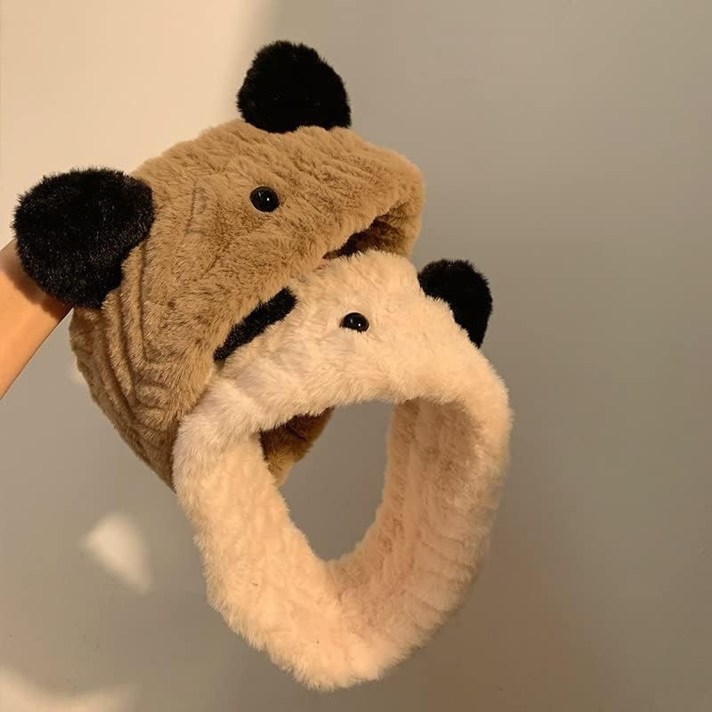 Serre-tête Panda En Peluche - Accessoire Cheveux Style Coréen Mignon - Tour De Tête 55-60 Cm - Décoration Confortable - 12