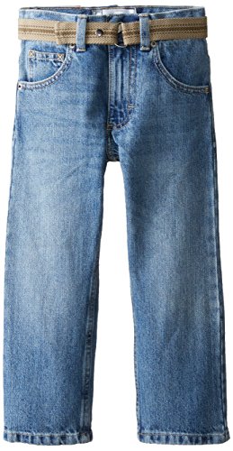 Lee Boys' Dungarees Belted Slim Straight Leg Jean