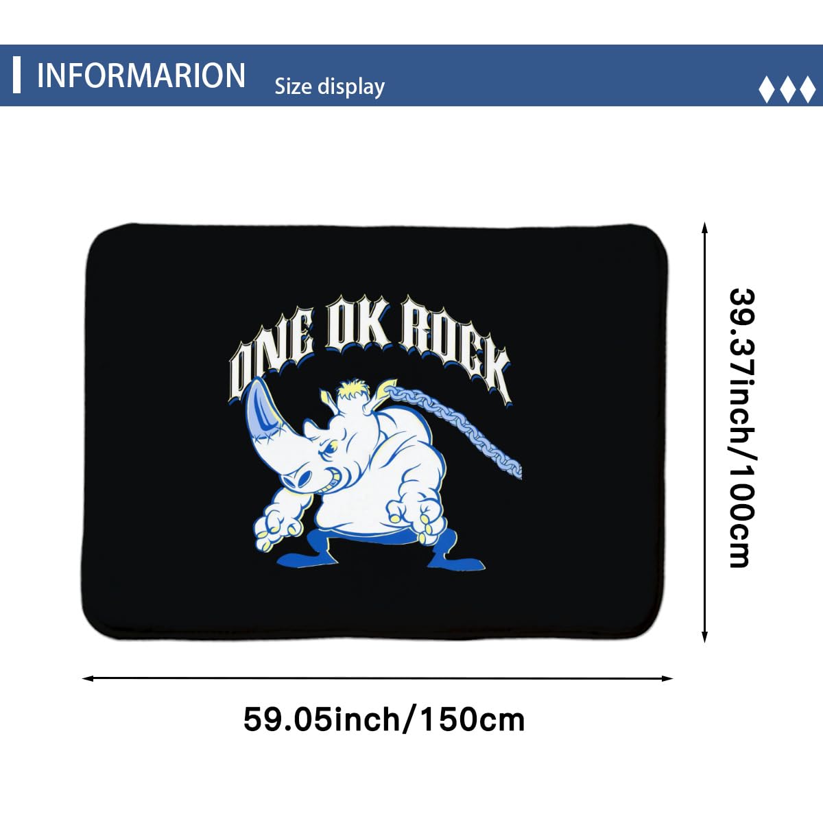 Amazon｜ワンオクロック One Ok Rock カーペット ラグマット 150