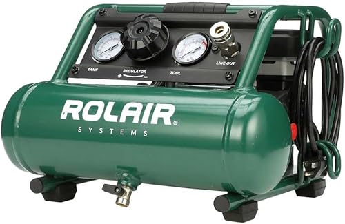 Rolair . Compresor de aire portátil ultra silencioso de 5 Hp