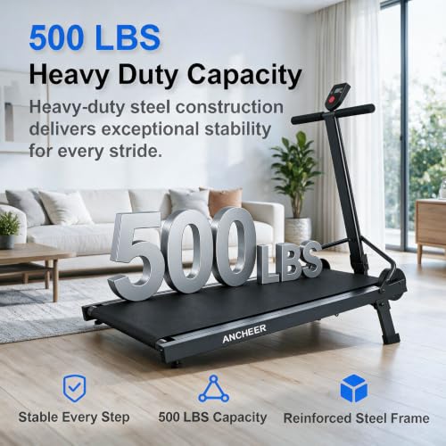 ANCHEER Foldable Manual Treadmill，20% Incline Non-Electric Walking Pad by ANCHEER - Used condition - Image 4