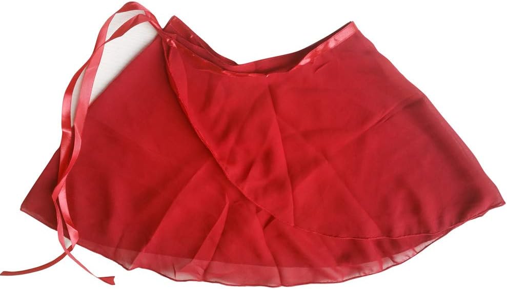 WOOSUN Women Girls Ballet Skirt Chiffon Dance Wrap Skirt Adjustable Waist Tie Ballet Skirts - Image 3
