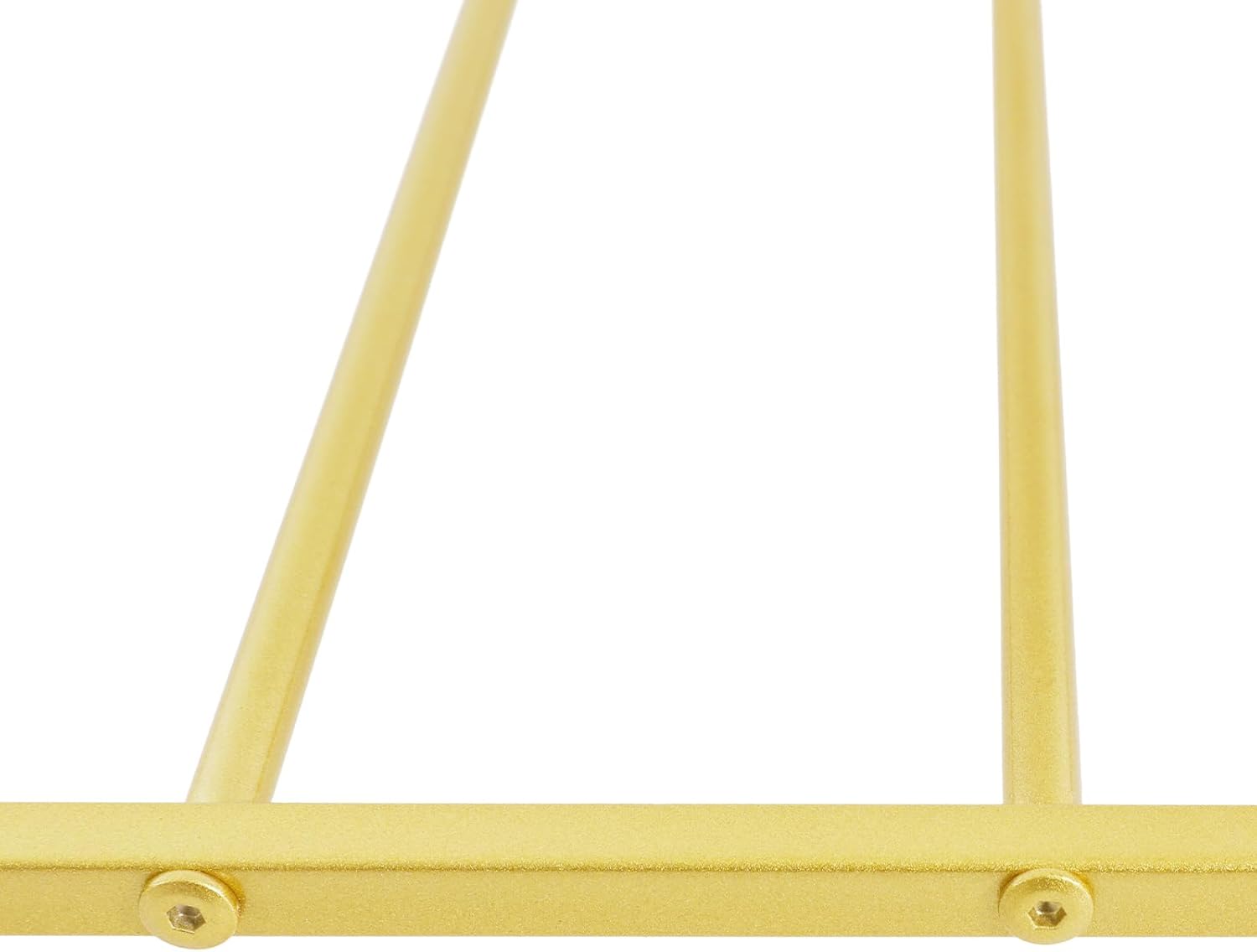 7-Tier Wall Mounted Scarf Rack, Metal Wall Tie & Scarf Display Storage Rack, Space Saving Wrapping Paper Ribbon Organizer Towel Holder for Flower Shop Retail Store (Gold)