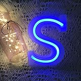 DISENO UNICO: letreros de neon con tubo de neon azul suave, no el tradicional neon de vidrio fragil, ahorro de energia y respetuoso con el medio ambiente. ABCDEFGHIJKLMNOPQRSTUVWXYZ y 27 luces LED de letras de neon alfabeticas, como para combinaciones arbitrarias en ALEGRIA, FELIZ, TE AMO, HOGAR, CASARME, U&M, FELIZ NAVIDAD, FELIZ ANO NUEVO, FELIZ CUMPLEANOS, etc.