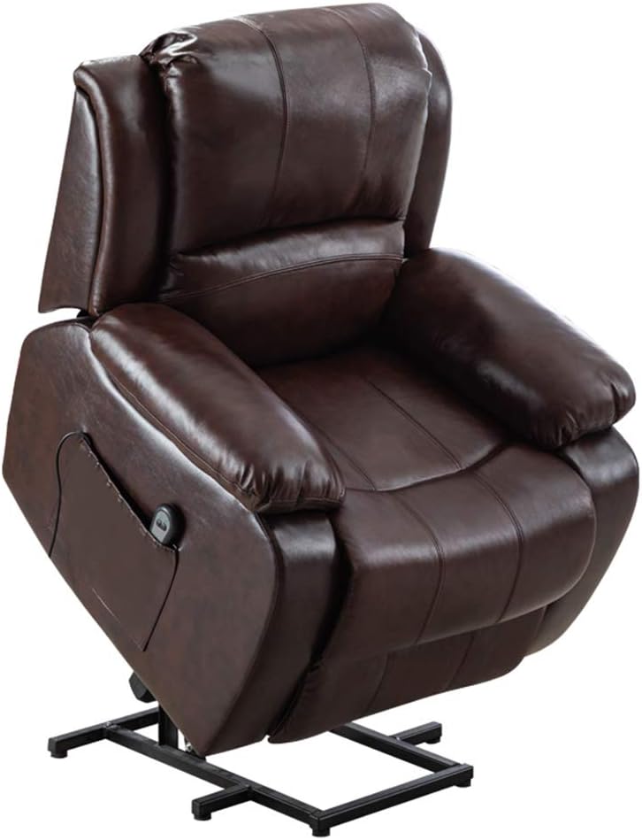 Silla Reclinable con Elevador Eléctrico para Ancianos, Asientos De Cine En Casa para Sala De Estar, Sillón Ergonómico con Sofá Masaje Silla Lectura Individual