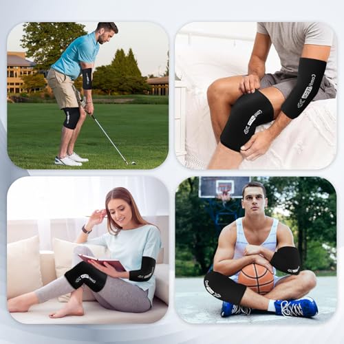 ComfiTECH Elbow Ice Pack Wrap and Tennis Golfers Sleeve for Arm and Calf, Medium by Comfitech - Image 6