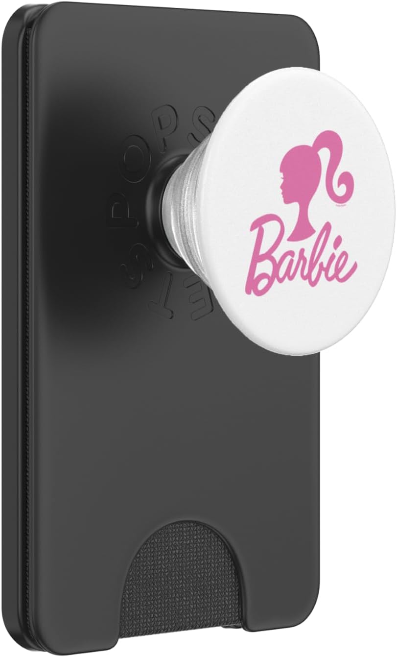 Barbie - Barbie Pink Logo PopSockets PopWallet for MagSafe