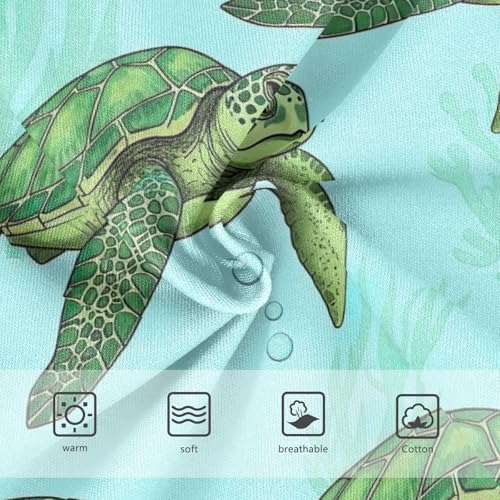 Green Sea Turtles Cotton Toddler Underwear, Kids Underwear, 2T–8 Years3