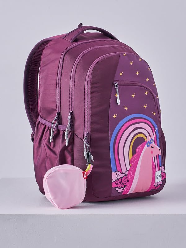 Image of Wiki Stylish Unisex Backpack | Girl 3 Durable & Lightweight backpack for Men & Women | Laptop Backpack for Office, Gym, Travel (31 Litre, Violet)