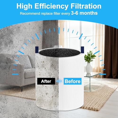 𝟓𝟏𝟏 replacement filter Compatible for Blueair Blue Pure 𝟓𝟏𝟏 Smart Machine, Efficient Particle Dust Pet Dander Filter& Pet Odor Smoke Activated Carbon Filter, 2 Pack(Not Fit for 𝟓𝟏𝟏 𝐀𝐮𝐭𝐨) by NXBHG - Image 4