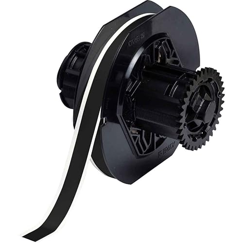 Brady B30C-500-595-BK 100 pies de largo x 0.500 pulgadas de ancho, vinilo B-595, negro BBP31 cinta para interiores y exteriores