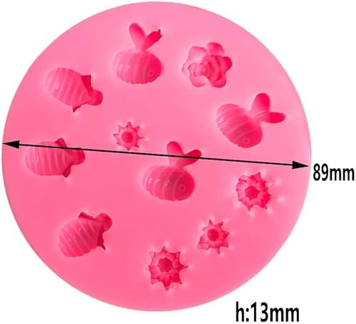 Miniatura 6 de Moldes de silicona de abeja decoración de pasteles de azúcar moldes de chocolate herramientas (17-467)