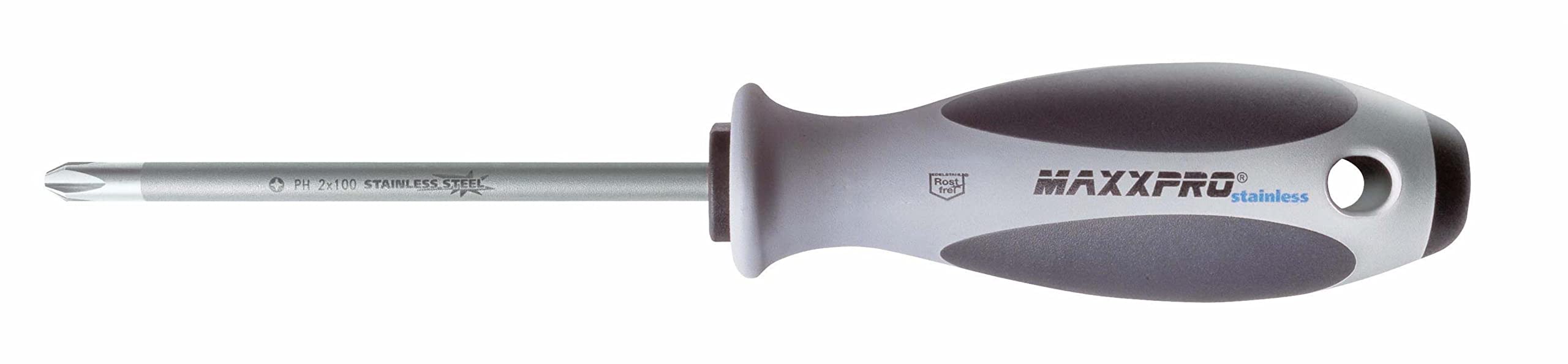 WITTE 73035 - Destornillador Phillips MAXXPRO Inoxidable (PH2x100)