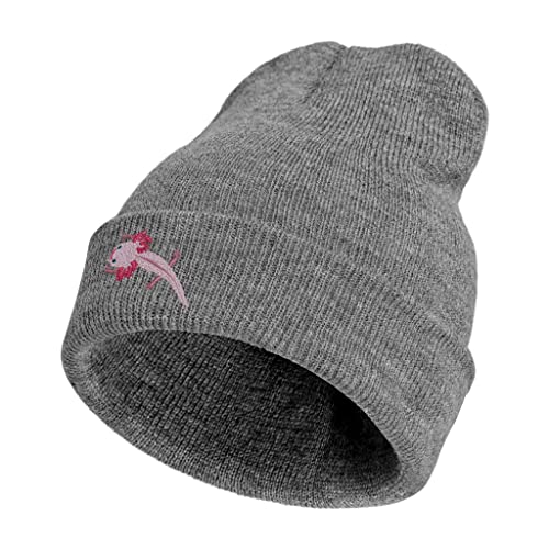 Image of Embroidery Goth Beanie Knit Hats for Men & Women, Embroidery Winter Hats Skull Cap
