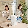 LEVOIT Humidifiers for Bedroom Large Room, 3L Cool Mist Top Fill Oil Diffuser for Baby Nursery and Plants, 360 Degree Nozzle, Quiet Rapid Ultrasonic Humidification for Home Whole House, White