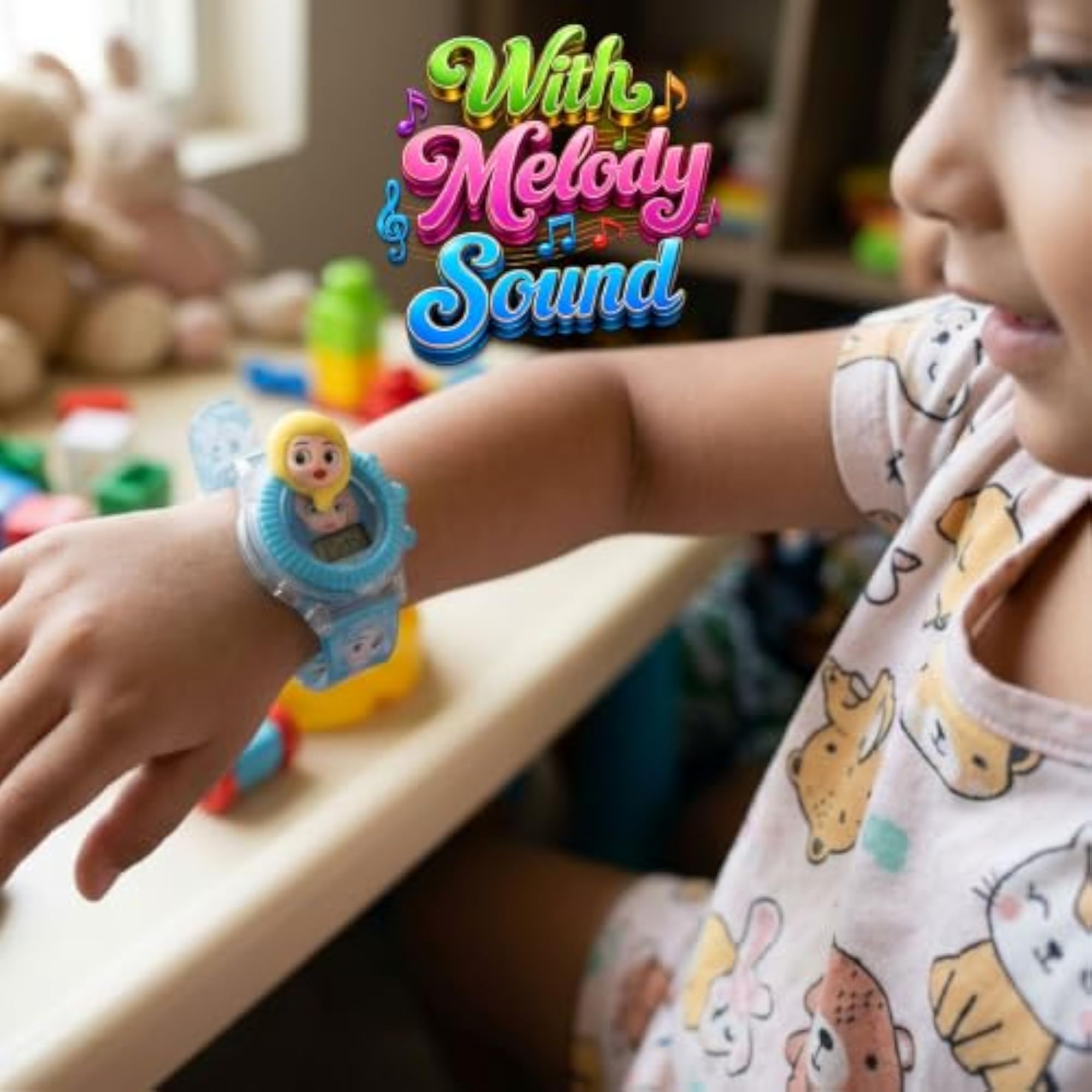 Kids Digital Watch with Soft Silicone Strap