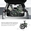 Foldable Electric Bike for Adults, 30+MPH, 48V 20Ah Removable Battery up to 80Miles, 20" Fat Tire 1000W Dirt Ebike Adult Electric Bicycle for Commute Mountain Square Tube E Bike Green with Rear Basket #5