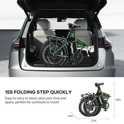 Foldable Electric Bike for Adults, 30+MPH, 48V 20Ah