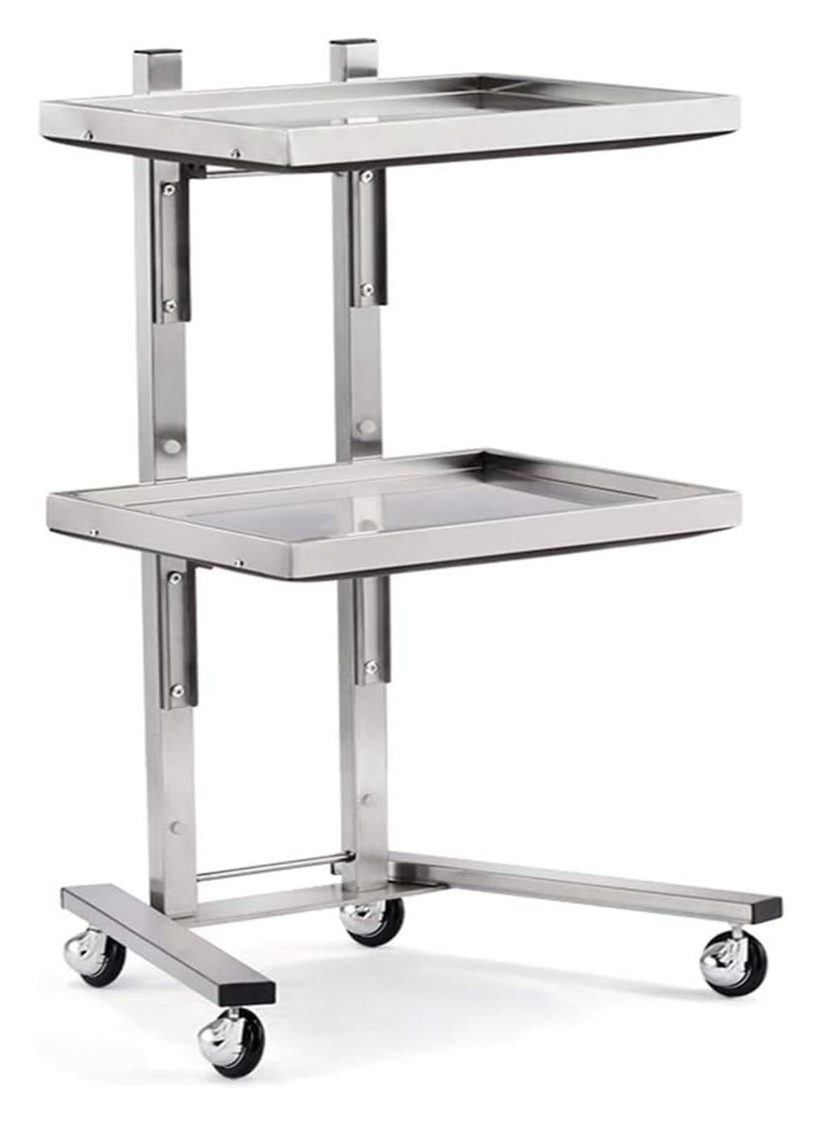 Carrello portaoggetti, Carrello Bar su Ruote, Supporto Mobile per Strumenti da Salone, Vassoio per Parrucchiere in Acciaio Inossidabile