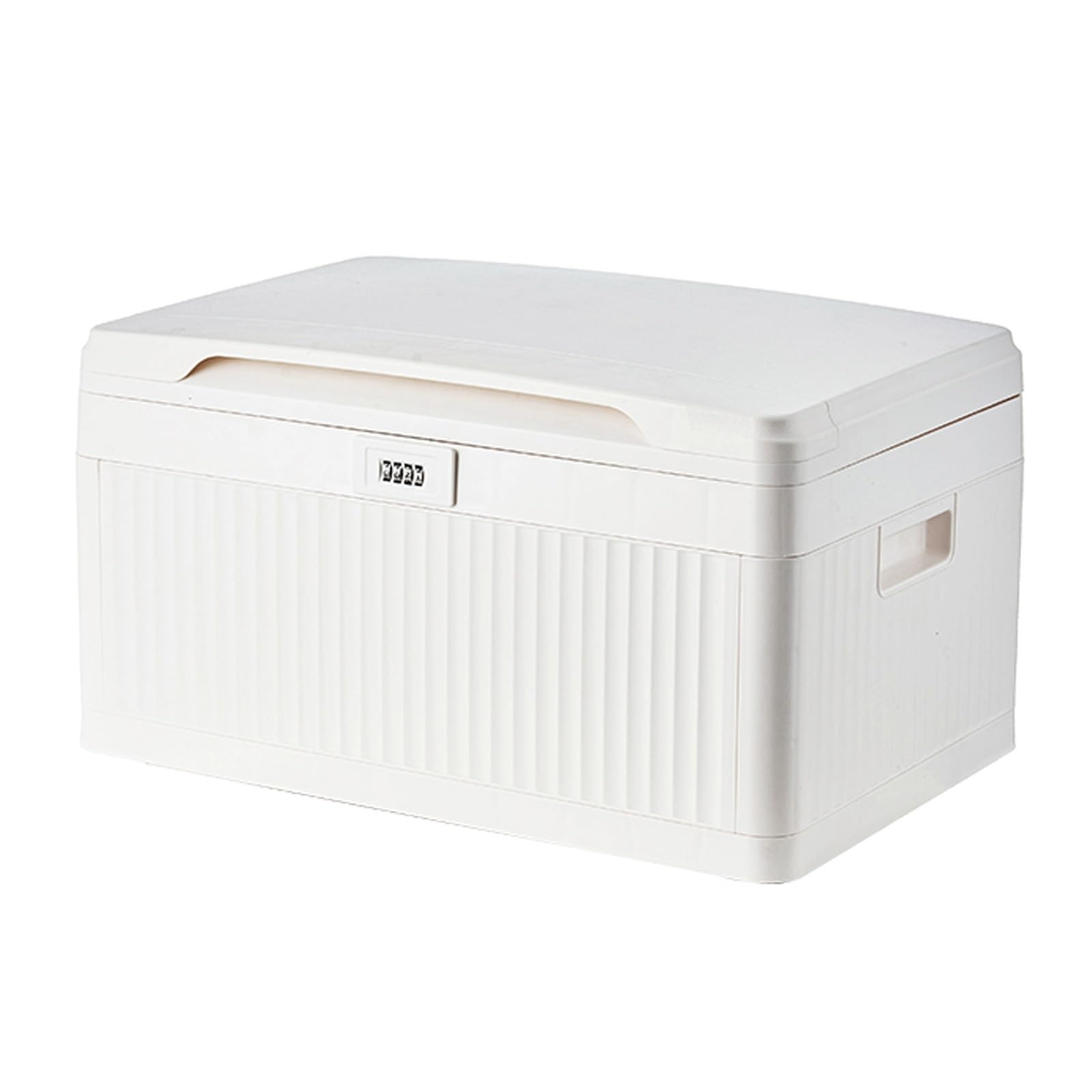 Cassaforte Cellulari con Serratura, Cassaforte Piccola con Coperchio, in Plastica, Stabile e Resistente, con Lucchetto a Combinazione per Riporre Oggetti(White,35x29x15cm/14x11.4x6in)