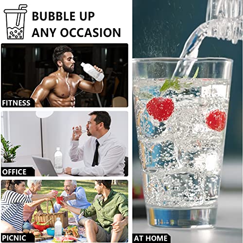 pinci Soda Bottle, Suitable for Carbonated Water and Sparkling Water, BPA Free, Reusable and Filled Food Grade PET Plastic Made Soda Water Bottle (2 Pack, 1 Liter) by pinci - Image 6