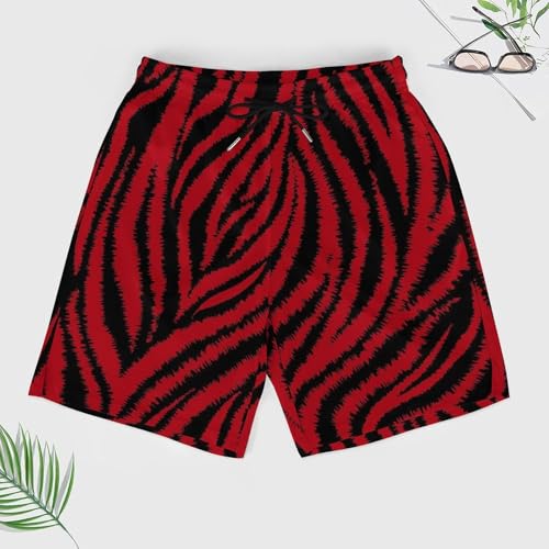 Zebra Pattern Shorts Male Compression Liner Short Pants Sport Shorts Quick Dry Stretch Trunks Board Casual Bottoms4