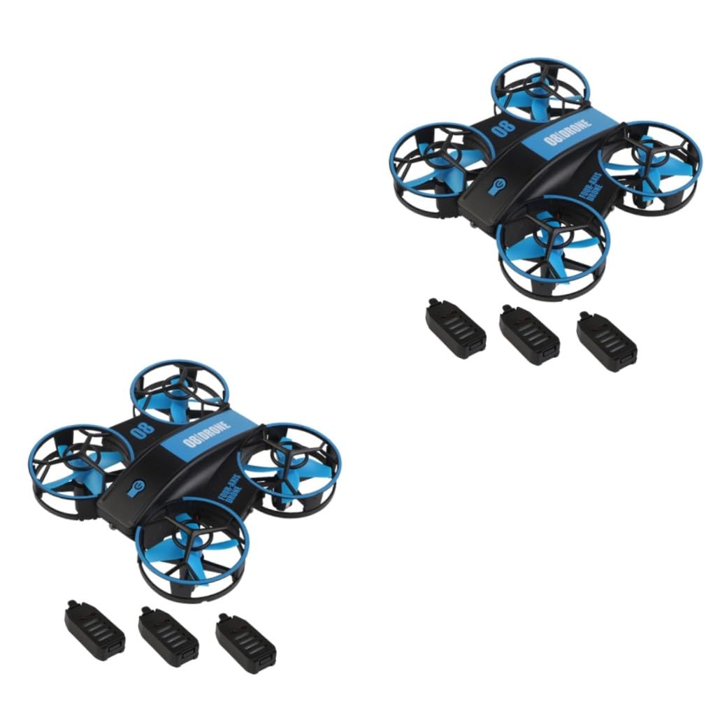 ibasenice 2pezzi Drone Quadcopter Led Per Adulti Mini Elicottero Telecomandato Con Design Resistente Agli Urti e Luce Colorata Notturno Divertente Include Batterie Per Maggiore