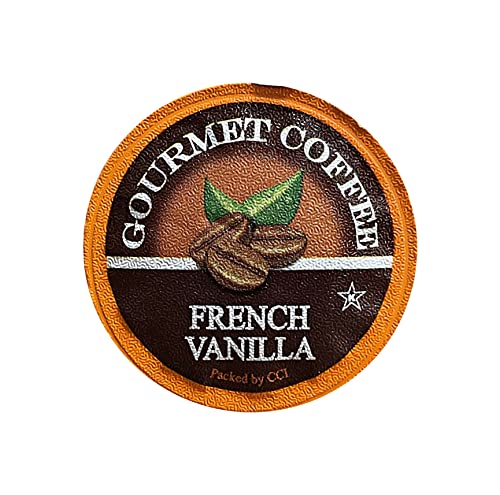 Gourmet French Vanilla Coffee, Medium Roast, Single Serve Cups Compatible