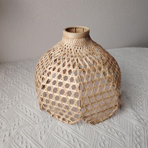 Lámpara colgante de mimbre natural para decoración del hogar 3