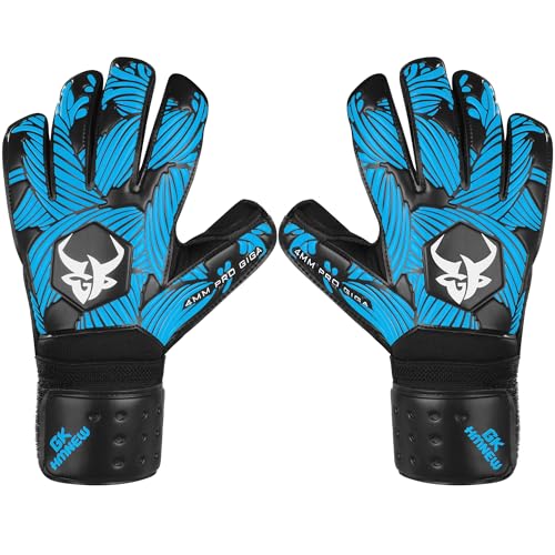 Gkhmnew Soccer Goalkeeper Gloves Extreme Strong Control And Grip With Finger Protection High Performance Pro-Level Goalie Glove Anti-Slip Latex Palm Breathable Comfortable For Kids Youth Adult thumb #1