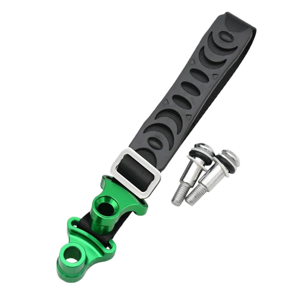 Motocross de Motocross Delantero Trasero de Rescate Correa de tracción cinturón de Compatible con la mayoría de Las Bicicletas de Tierra ATVS UTVS(Rear Green)