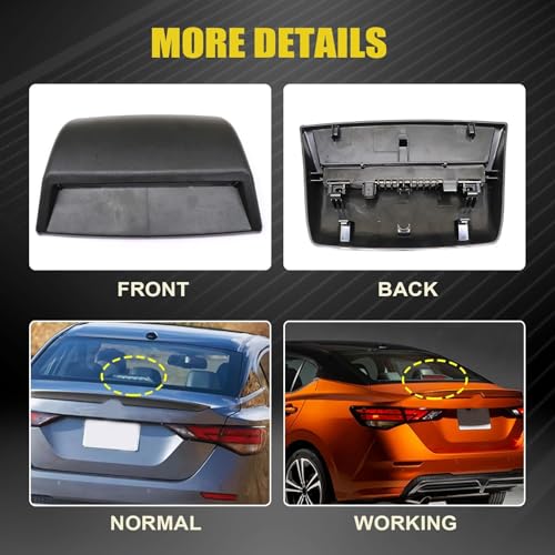 Image of SecosAutoparts 3rd Third Brake Light Compatible with Nissan Sentra 2012 2013 2014 2015 2016 2017 2018, LED Rear High Mount Center Stop Lamp Assembly, Direct Replacement 26590-3RA0B 26590-3SG0B