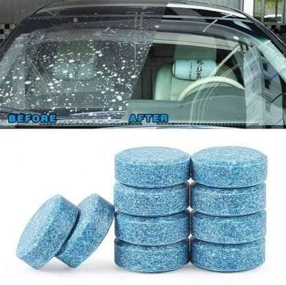 Car Accessories in 10 PCS Car Wiper Detergent Effervescent Tablets Washer Auto Windshield Cleaner Glass Wash Cleaning Tablets (10)