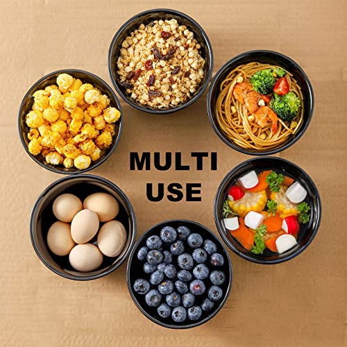 Hasense Cereal Bowl Set of 6, 20 Ounce Ceramic Soup Bowl Set for Kitchen, Navy - Image 3