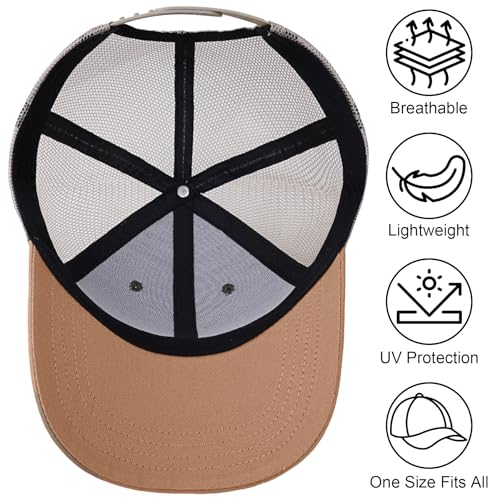 Image of Fathers Day Dad Papa Gifts from Daughter Son Wife, Unique Men's Hat for Dad Grandpa Husband, Leather Pattern Baseball Cap