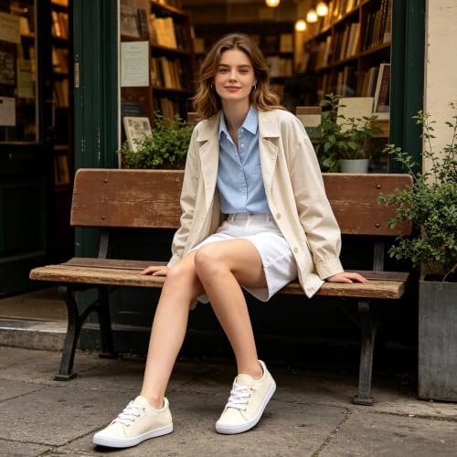 Image of Womens Slip On Shoes, Canvas Low Top Sneakers, Casual Classic Flat Shoes
