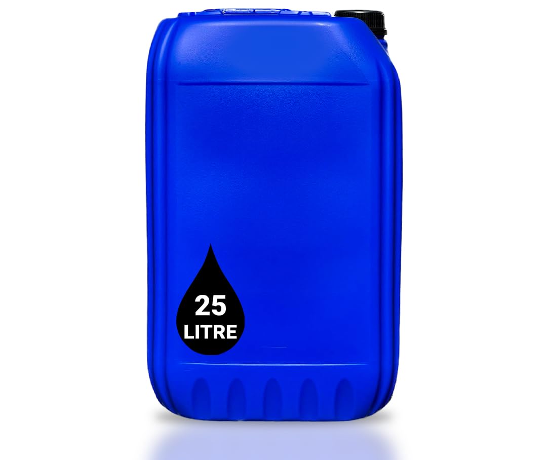 Powerchem Blue 25L Jerry Can | Un Approved Stackable Bottle Container + Tamper Evident Cap | Perfect For Storage Of Potable Water Liquids Waste | Food Grade