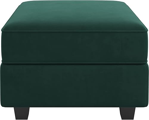 Miniatura 47 de Belffin Sofá modular Módulo medio con almacenamiento Accent Silla sin brazos para sofá modular seccional terciopelo gris Gris,Negro -,Azul,Verde