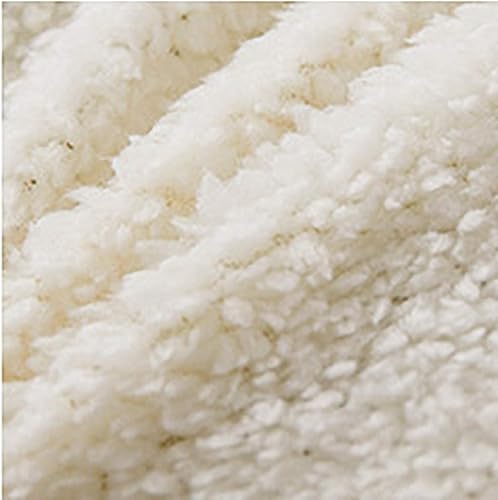 Miniatura 4 de WJXBoos Cubrecolchón de futón grueso de felpa, transpirable, suave, cachemira y tela cepillada, reversible, antideslizante, color blanco, tamaño