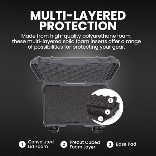 Maleta rígida NANUK 909 para cámara, impermeable, Graphite miniatura 3
