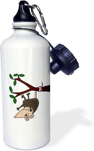 Miniatura 1 de 3dRose Funny Possum - Botella de agua deportiva colgante de árbol de dibujos animados, 21 onzas, 21 onzas, multicolor