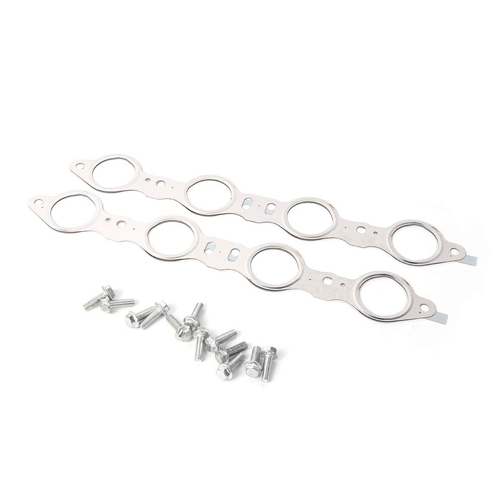 Guarnizione collettore di scarico, dioche acciaio argento 12617944 Guarnizioni collettore di scarico Viti in acciaio multistrato per motori LS1 LS2 LS3 LS6 LS7 LS9 LSX