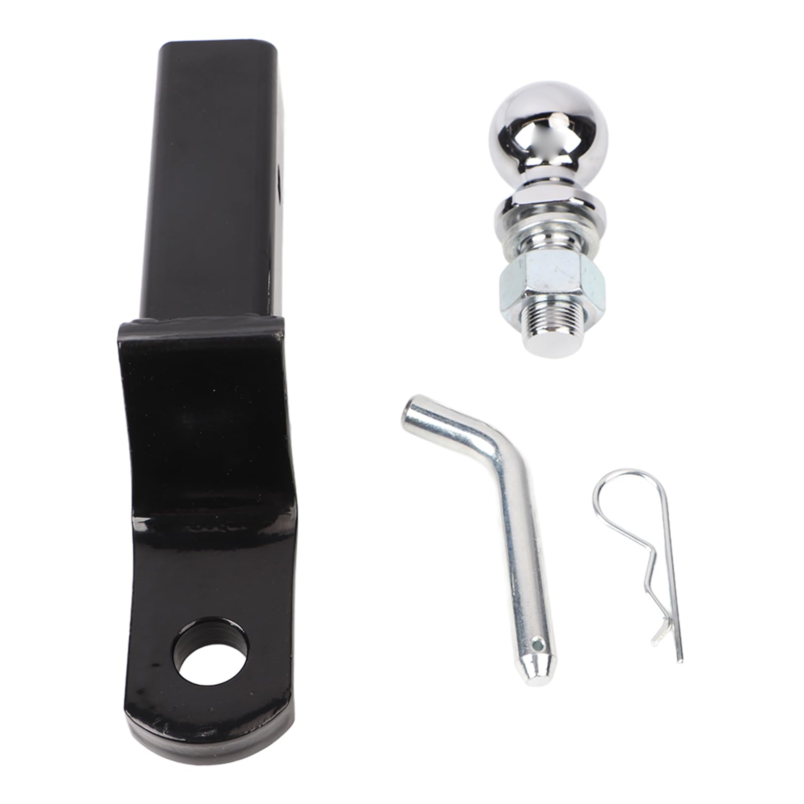 Asixxsix Gancio di Traino, 2,4 Pollici in Acciaio Regolabile Trailer Hitch Mount, Alta Sicurezza Durevole Facile Installazione Trailer Hitch Mount per Barche Campeggiatori