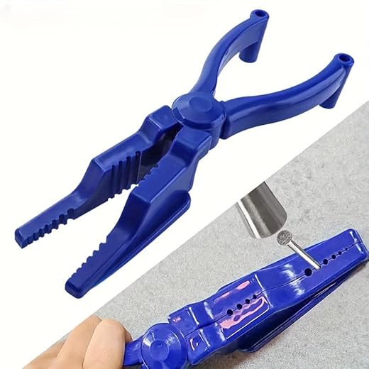 Nail Holder for Hammering, Secure Nails Anti-smashing finger Joint Pliers, Home Tool Auxiliary Pliers, Blue