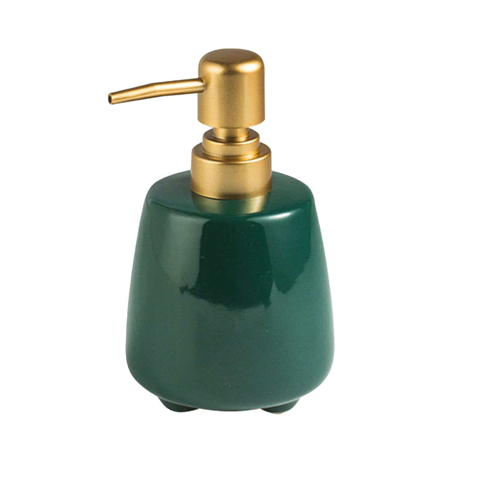 soap dispenser， Soap Dispenser,Simple Ceramic With Pump, Refillable Lotion For Bathroom Vanity Countertop, For Kitchen Sink-gray-320ml/11.3oz