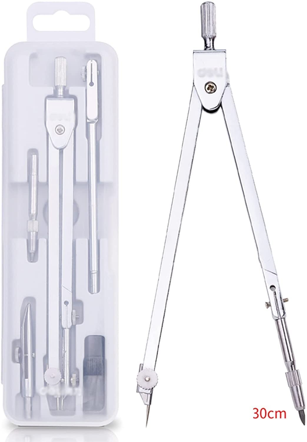 AKAZI Kartografischer Kompass Kompass mit Mittelrad-Sammlung Professionelles Zeichenkompass-Set Traktionskompass-Set for Geometrie-Zeichnungs-Mathe-Büro-Kompass (Color : A) (A)
